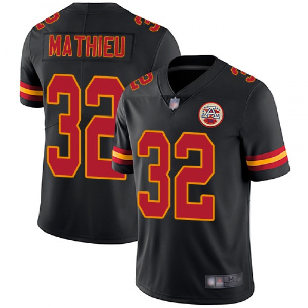 Nike Kansas City Chiefs #32 Tyrann Mathieu Black Y...