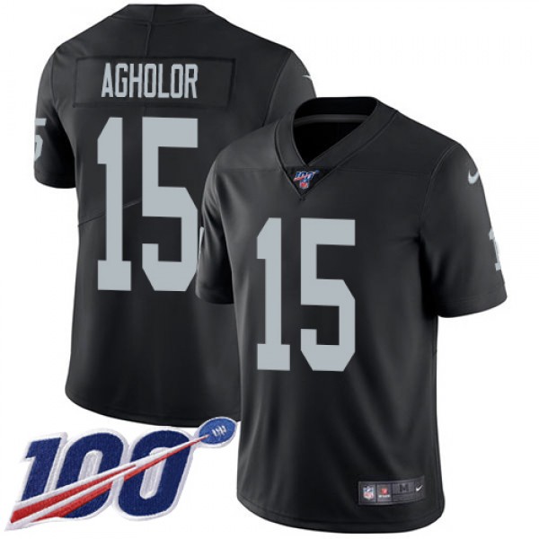 Nike Las Vegas Raiders #15 Nelson Agholor Black Te...