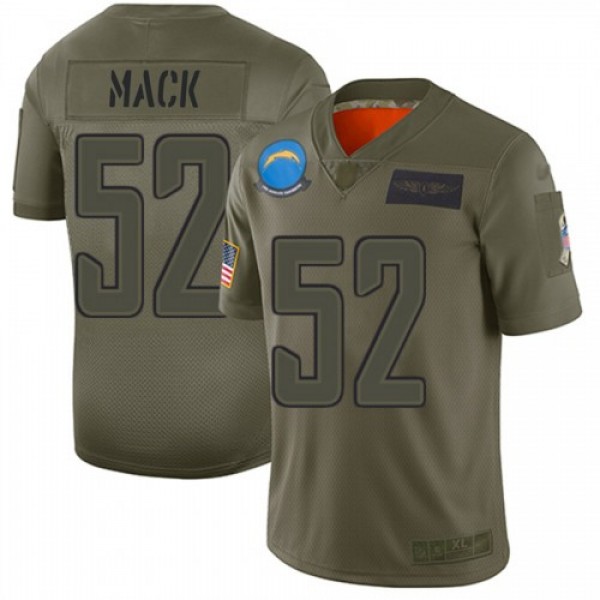 Nike Los Angeles Chargers #52 Khalil Mack Camo Men...