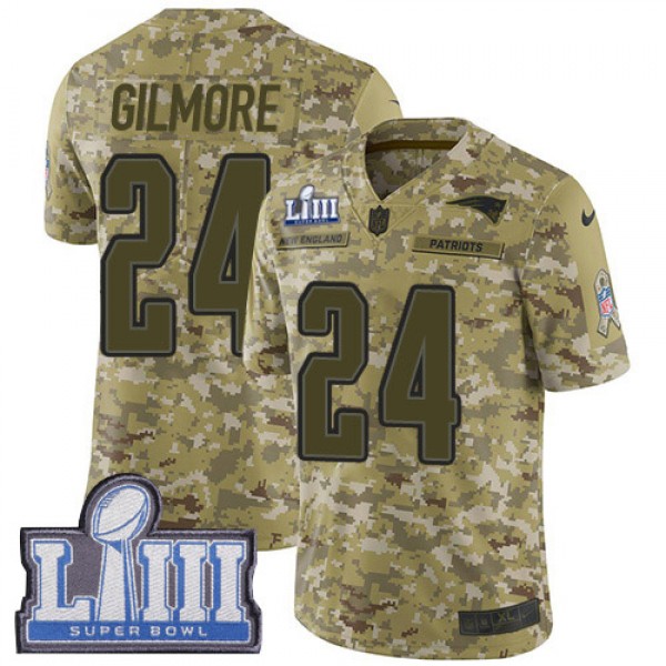 Nike New England Patriots #24 Stephon Gilmore Camo...