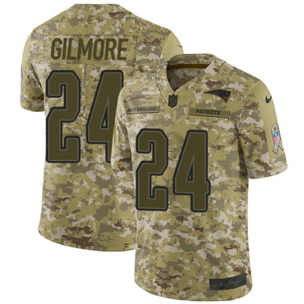 Nike New England Patriots #24 Stephon Gilmore Camo...