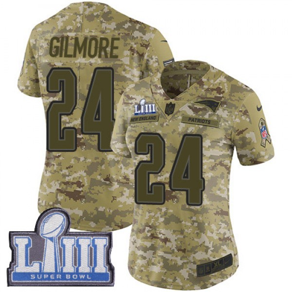 Nike New England Patriots #24 Stephon Gilmore Camo...