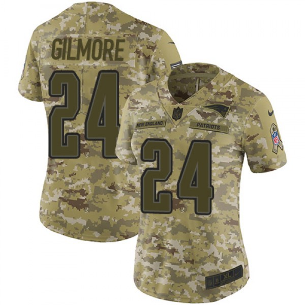 Nike New England Patriots #24 Stephon Gilmore Camo...