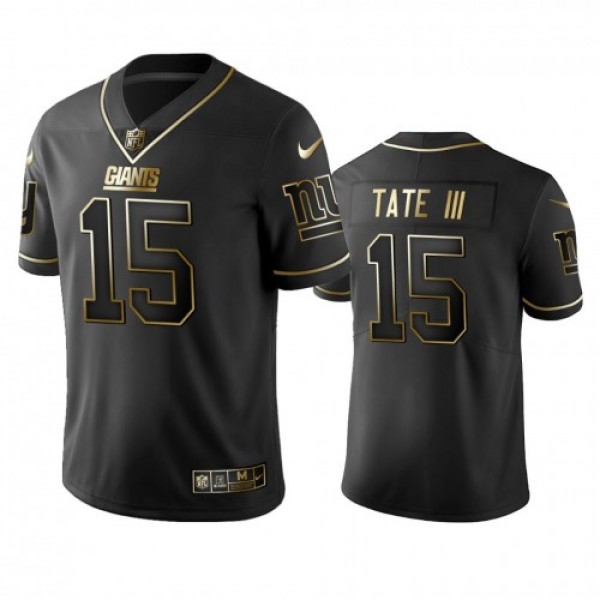 Nike New York Giants #15 Golden Tate III Black Gol...