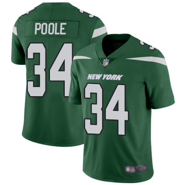 Nike New York Jets #34 Brian Poole Green Team Colo...