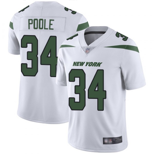 Nike New York Jets #34 Brian Poole White Men'...