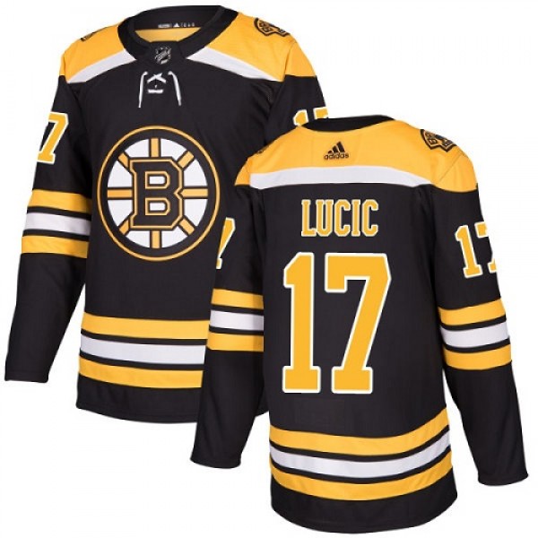 Adidas Boston Bruins #17 Milan Lucic Black Home Au...