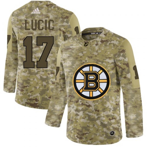 Adidas Boston Bruins #17 Milan Lucic Camo Authenti...