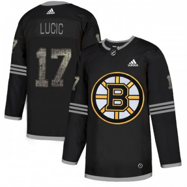 Adidas Boston Bruins #17 Milan Lucic Black Authent...