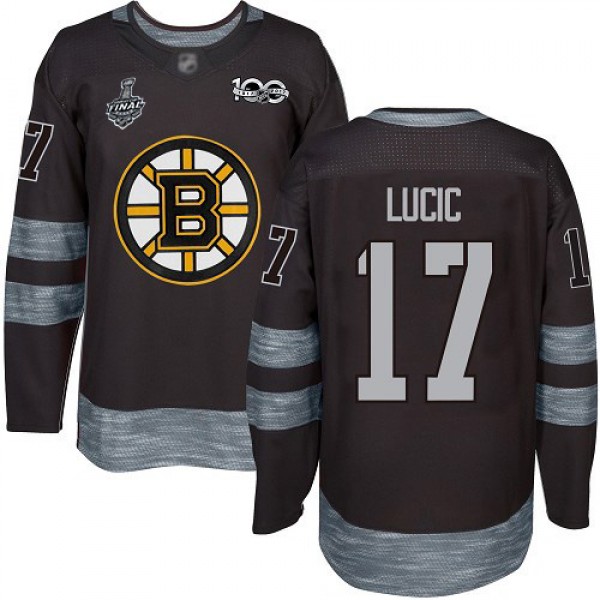 Adidas Boston Bruins #17 Milan Lucic Black 1917-20...