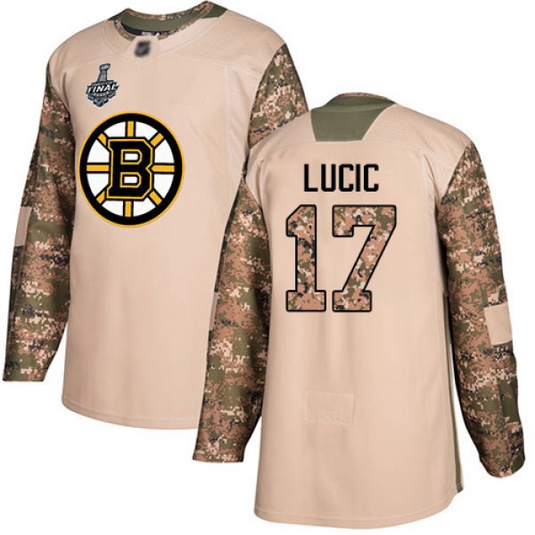 Adidas Boston Bruins #17 Milan Lucic Camo Authenti...