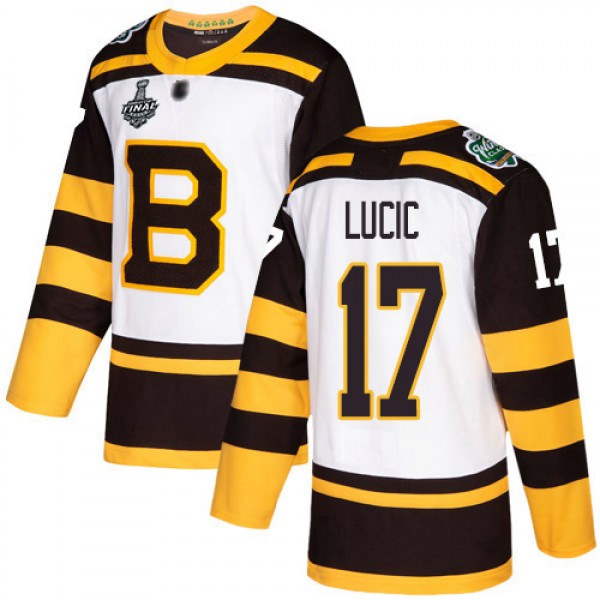 Adidas Boston Bruins #17 Milan Lucic White Authent...