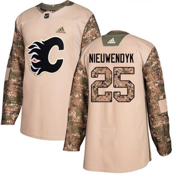 Adidas Calgary Flames #25 Joe Nieuwendyk Camo Auth...