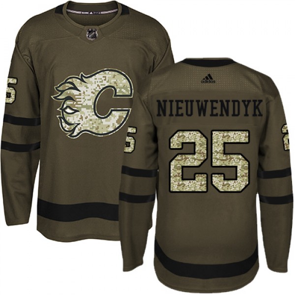 Adidas Calgary Flames #25 Joe Nieuwendyk Green Sal...