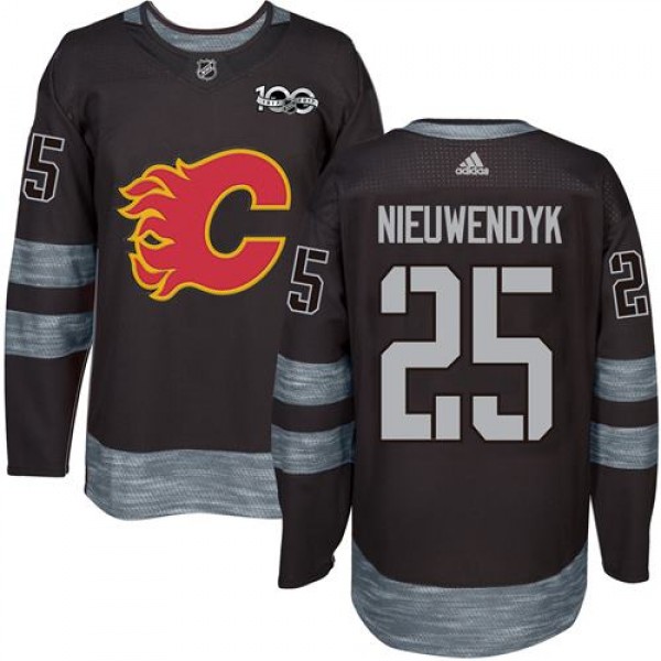 Adidas Calgary Flames #25 Joe Nieuwendyk Black 191...