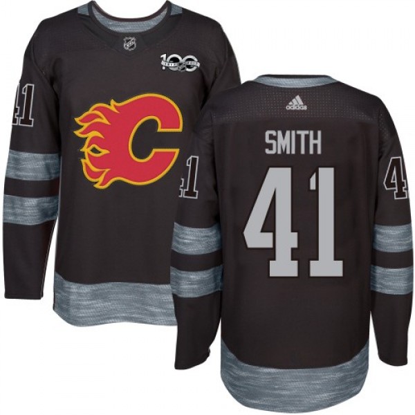 Adidas Calgary Flames #41 Mike Smith Black 1917-20...