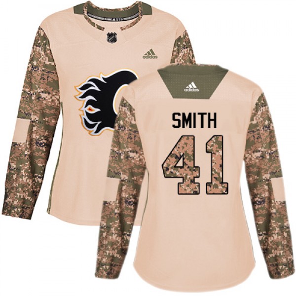 Adidas Calgary Flames #41 Mike Smith Camo Authenti...