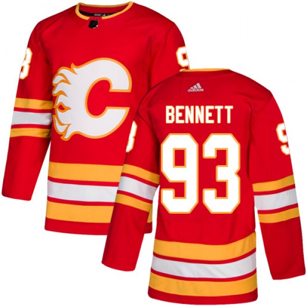 Adidas Calgary Flames #93 Sam Bennett Red Alternat...