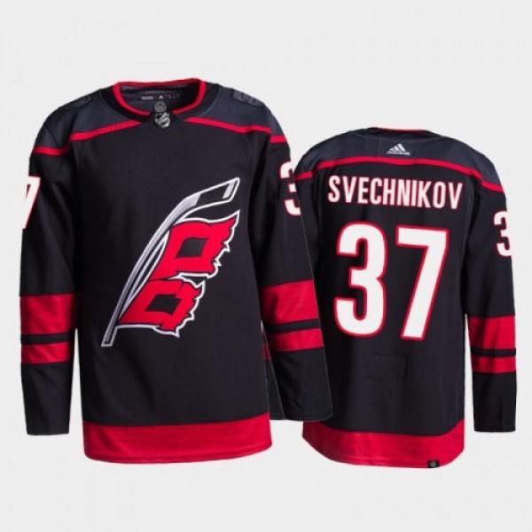 Adidas Carolina Hurricanes #37 Andrei Svechnikov M...