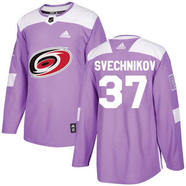 Adidas Carolina Hurricanes #37 Andrei Svechnikov P...