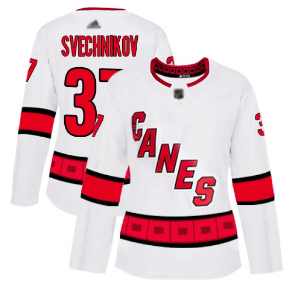 Adidas Carolina Hurricanes #37 Andrei Svechnikov W...