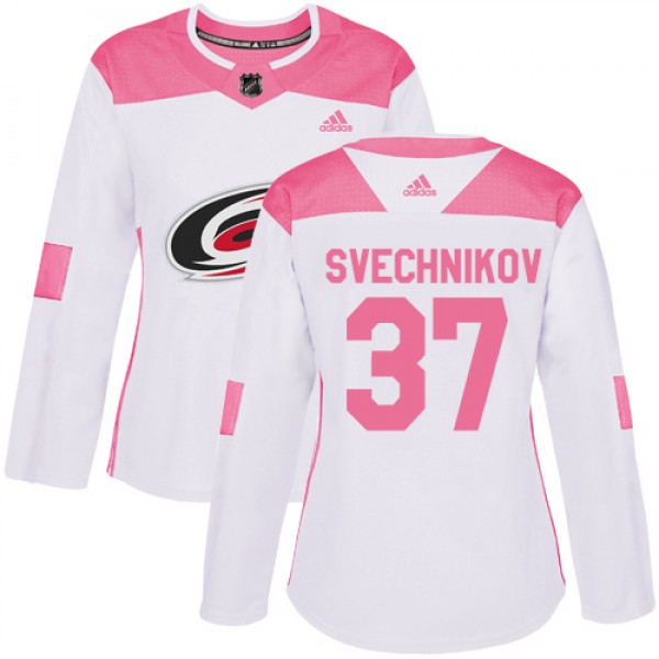 Adidas Carolina Hurricanes #37 Andrei Svechnikov W...