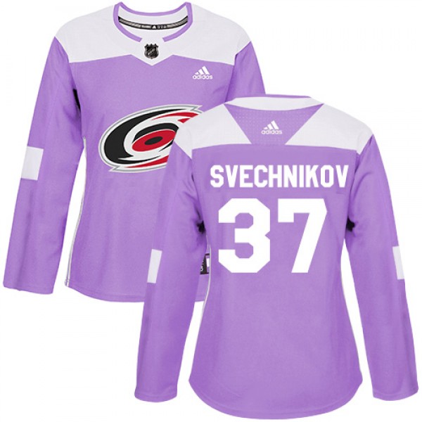 Adidas Carolina Hurricanes #37 Andrei Svechnikov P...