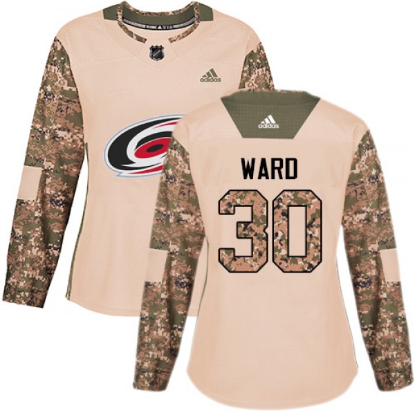 Adidas Carolina Hurricanes #30 Cam Ward Camo Authe...