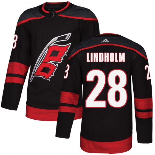 Adidas Carolina Hurricanes #28 Elias Lindholm Blac...