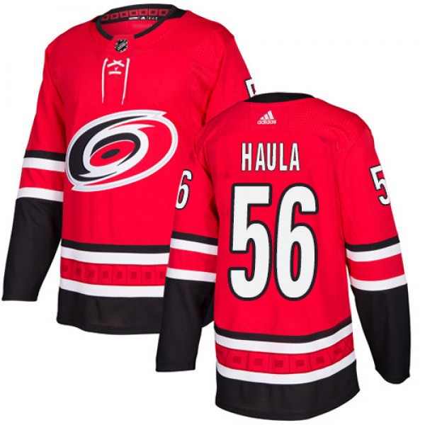 Adidas Carolina Hurricanes #56 Erik Haula Red Home...