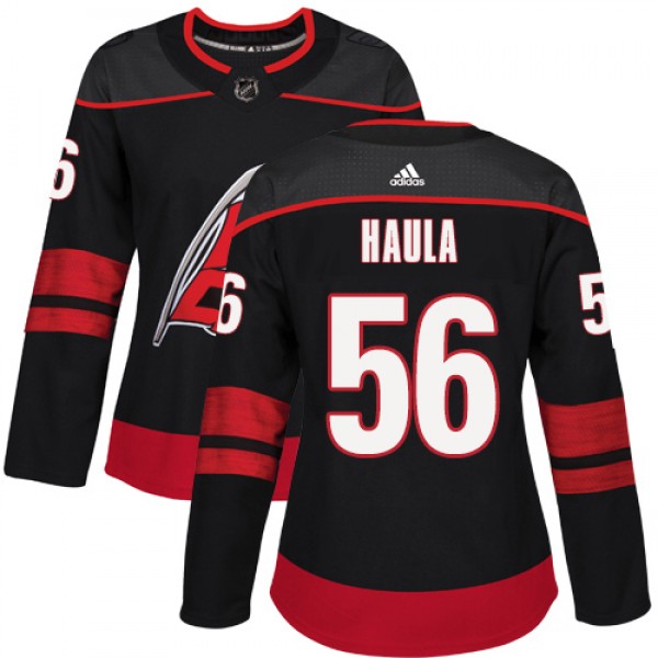 Adidas Carolina Hurricanes #56 Erik Haula Black Al...