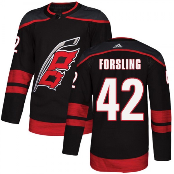 Adidas Carolina Hurricanes #42 Gustav Forsling Bla...