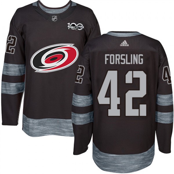 Adidas Carolina Hurricanes #42 Gustav Forsling Bla...