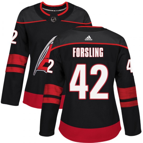 Adidas Carolina Hurricanes #42 Gustav Forsling Bla...