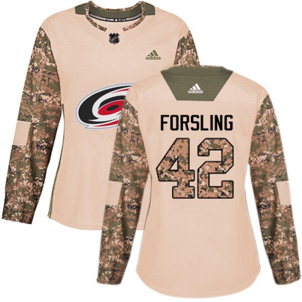 Adidas Carolina Hurricanes #42 Gustav Forsling Cam...