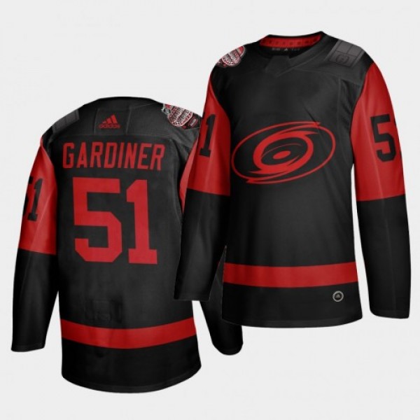 Carolina Carolina Hurricanes #51 Jake Gardiner Bla...