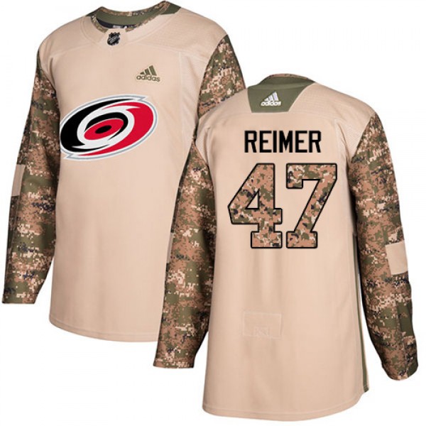 Adidas Carolina Hurricanes #47 James Reimer Camo A...