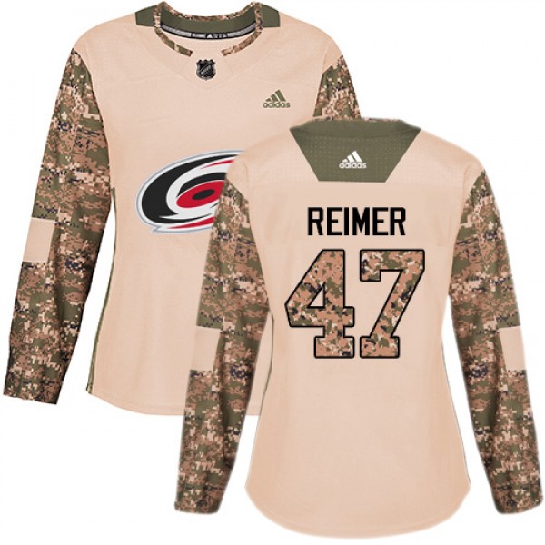 Adidas Carolina Hurricanes #47 James Reimer Camo A...