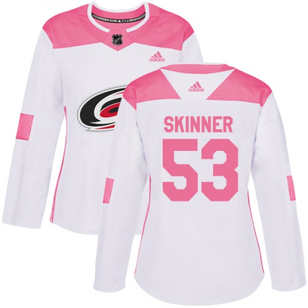 Adidas Carolina Hurricanes #53 Jeff Skinner White/...