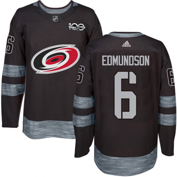 Adidas Carolina Hurricanes #6 Joel Edmundson Black...