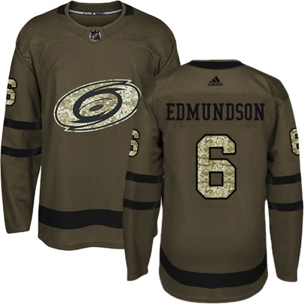 Adidas Carolina Hurricanes #6 Joel Edmundson Green...