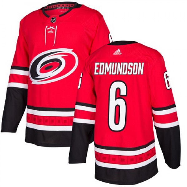 Adidas Carolina Hurricanes #6 Joel Edmundson Red H...