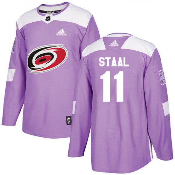 Adidas Carolina Hurricanes #11 Jordan Staal Purple...