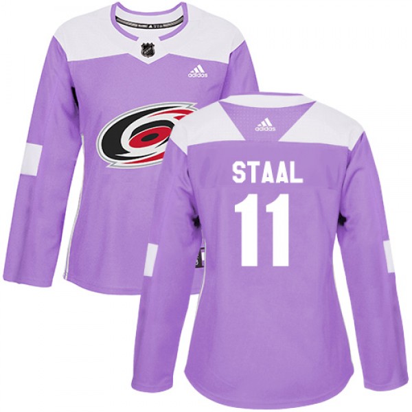 Adidas Carolina Hurricanes #11 Jordan Staal Purple...