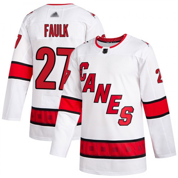 Adidas Carolina Hurricanes #27 Justin Faulk White ...