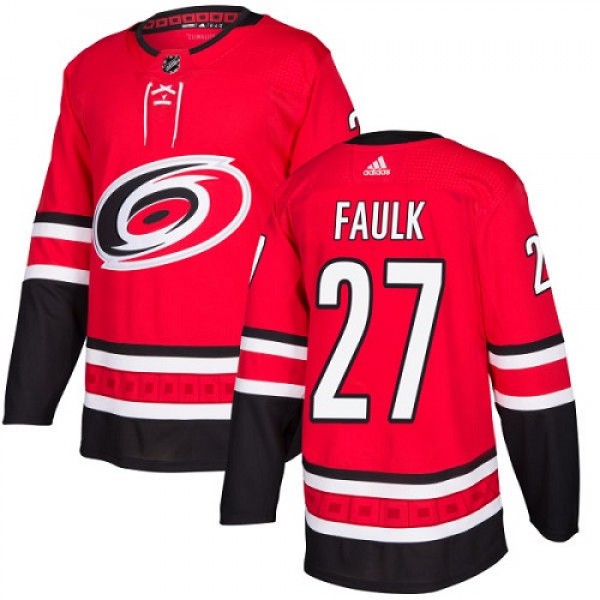 Adidas Carolina Hurricanes #27 Justin Faulk Red Ho...