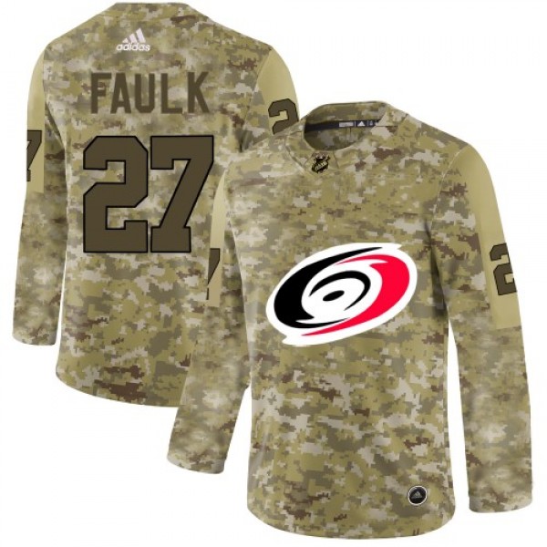 Adidas Carolina Hurricanes #27 Justin Faulk Camo A...