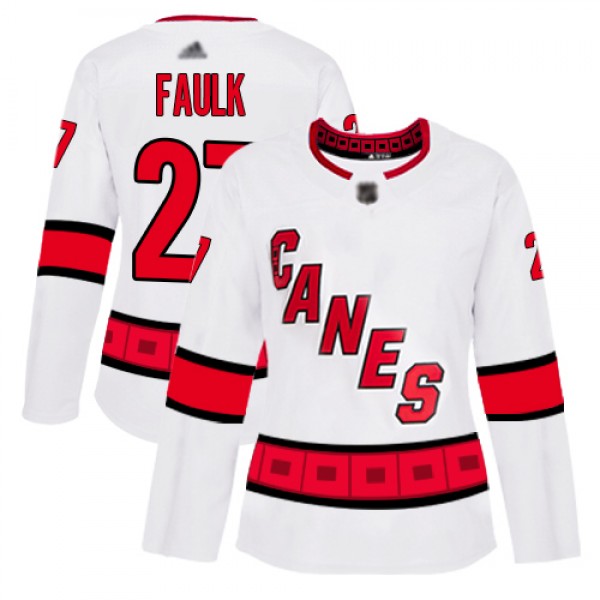 Adidas Carolina Hurricanes #27 Justin Faulk White ...