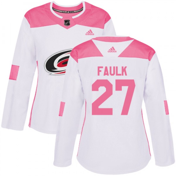 Adidas Carolina Hurricanes #27 Justin Faulk White/...