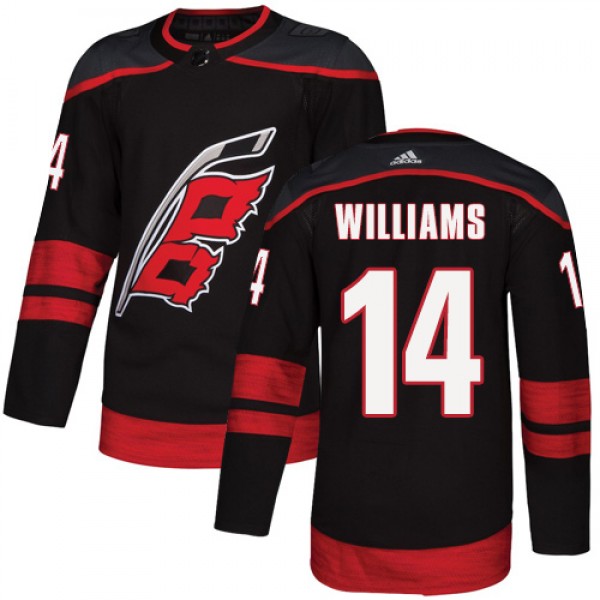 Adidas Carolina Hurricanes #14 Justin Williams Bla...